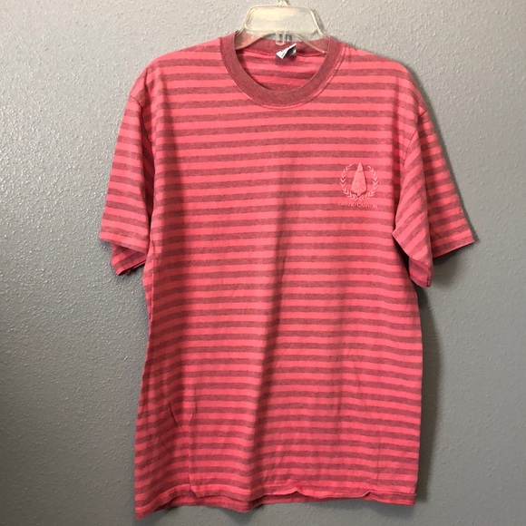Vintage Cal Cru shirt Men's L / XL two tone pink stripe GRAND CANYON logo retro - Picture 1 of 9